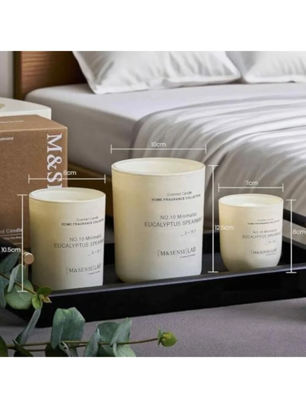 Natural Soy Large Candle - Vanilla Sandalwood, 16.6 oz, 95H Burn, Relaxation